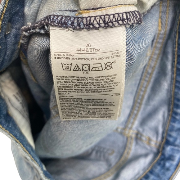 Gap 1969 Girlfriend Patch Drift Jeans In Light Indigo - Picture 10 of 13